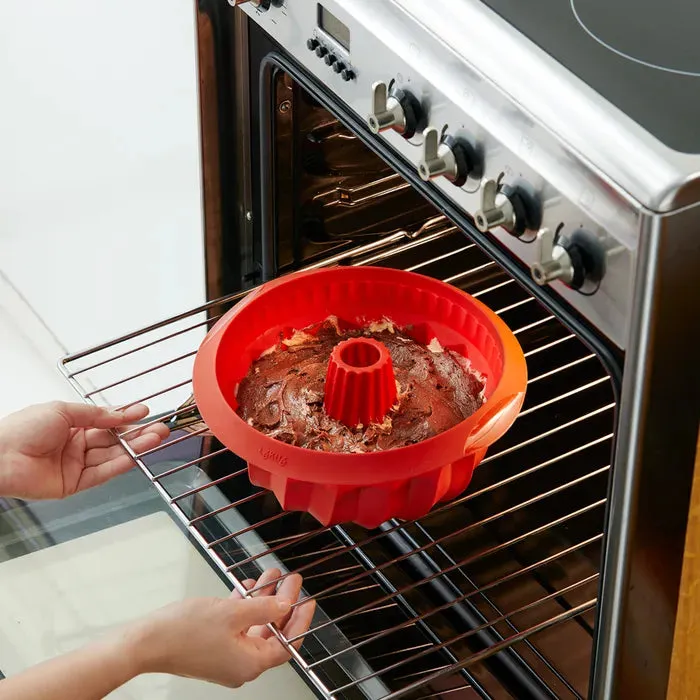 Molde Savarin Espiral Rojo