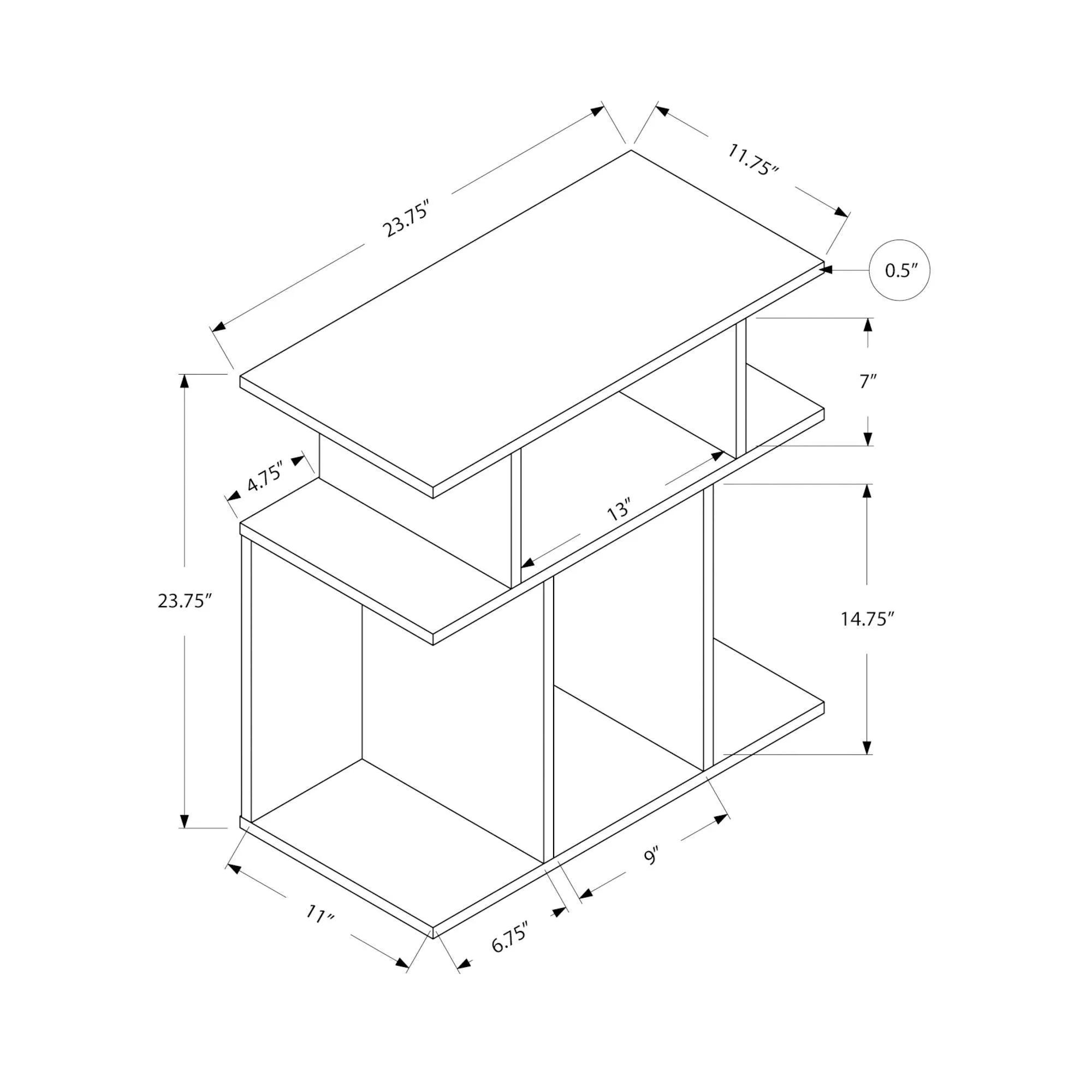 Monarch Table d'appoint I 2481