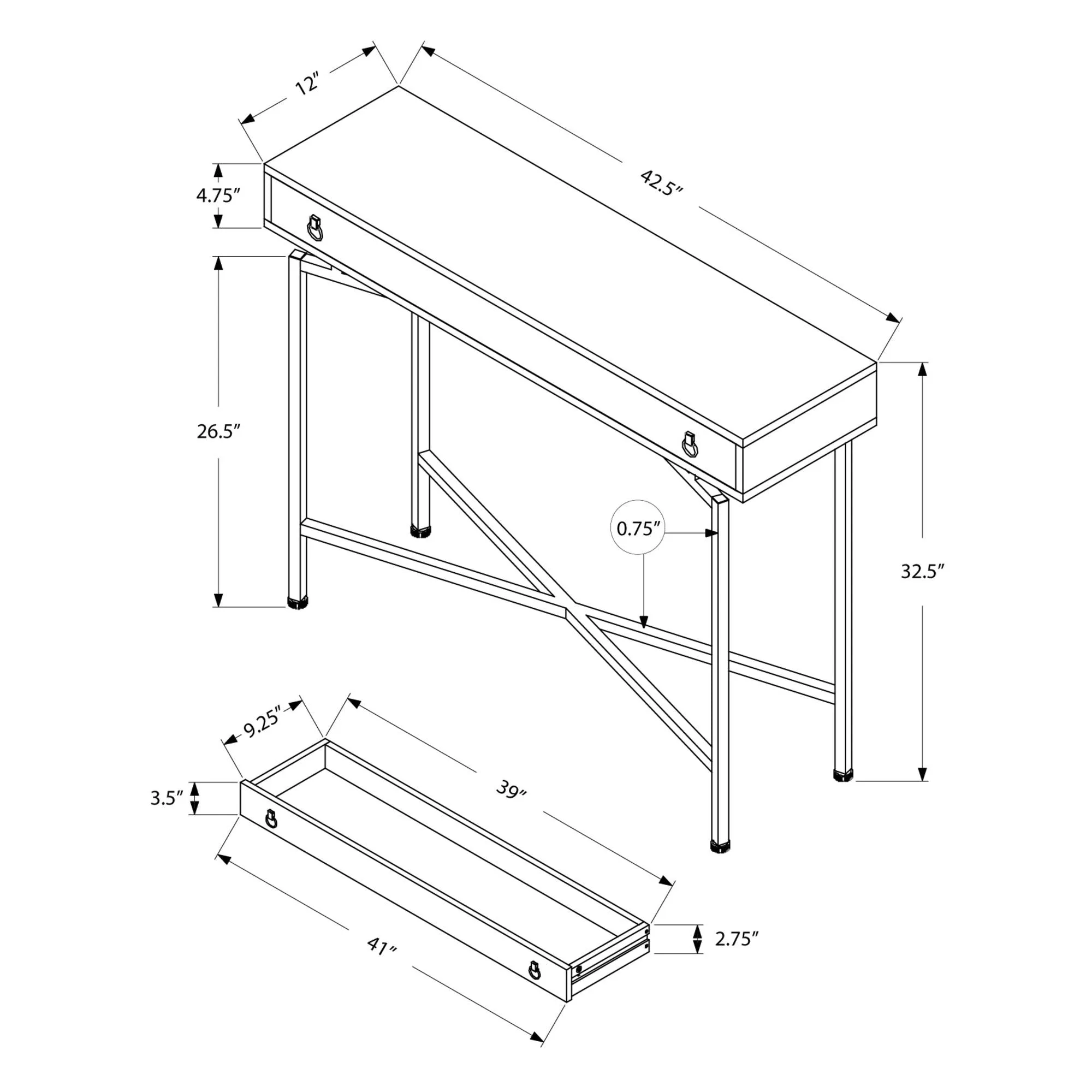 Monarch Table de console I 3455