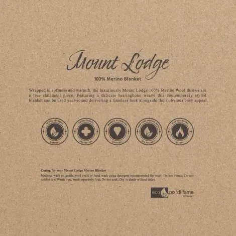 Mt Lodge Pure Merino Blanket