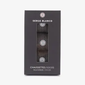 Pack de 3 paires de chaussettes hautes unies gris anthracite