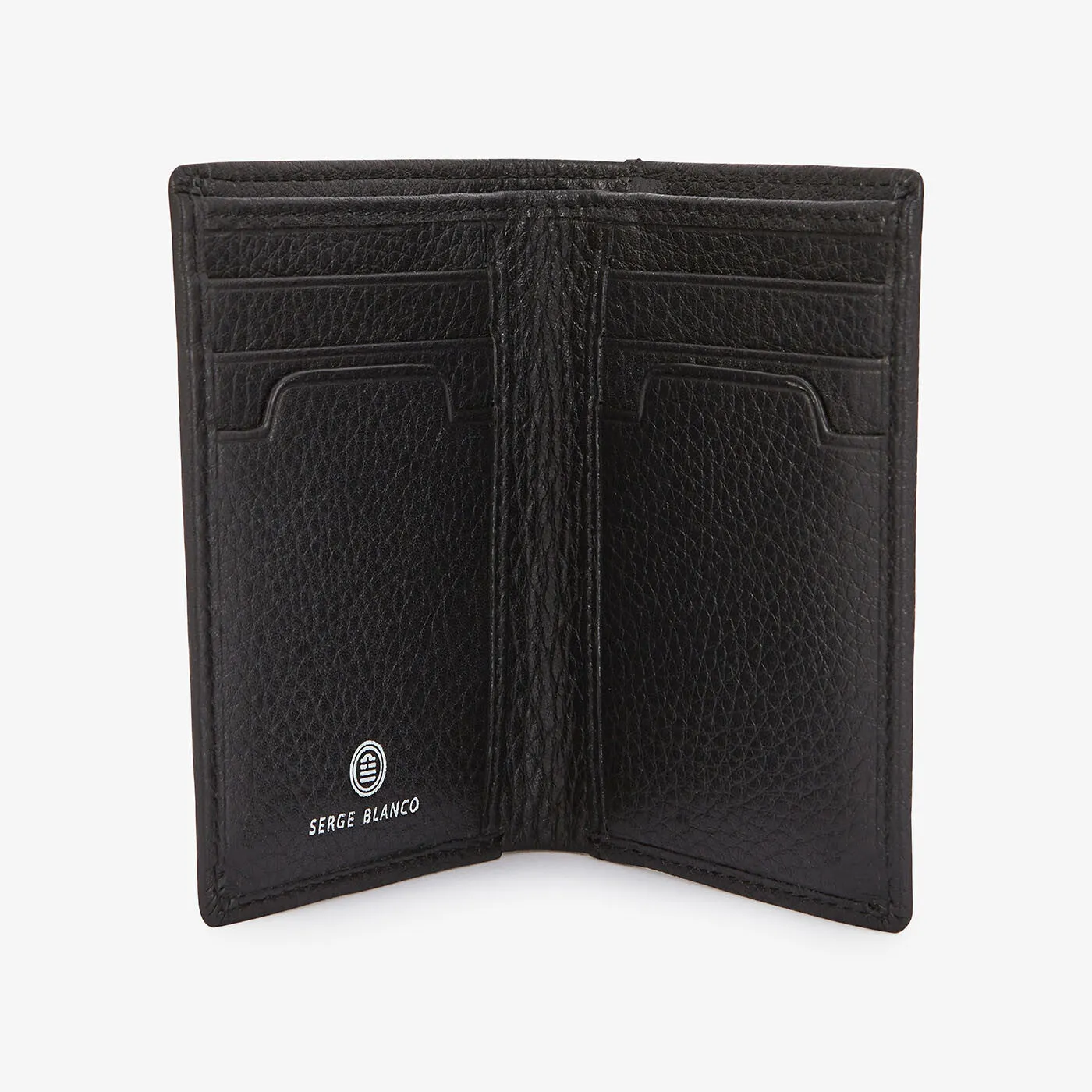 Petit portefeuille en cuir noir LONDON