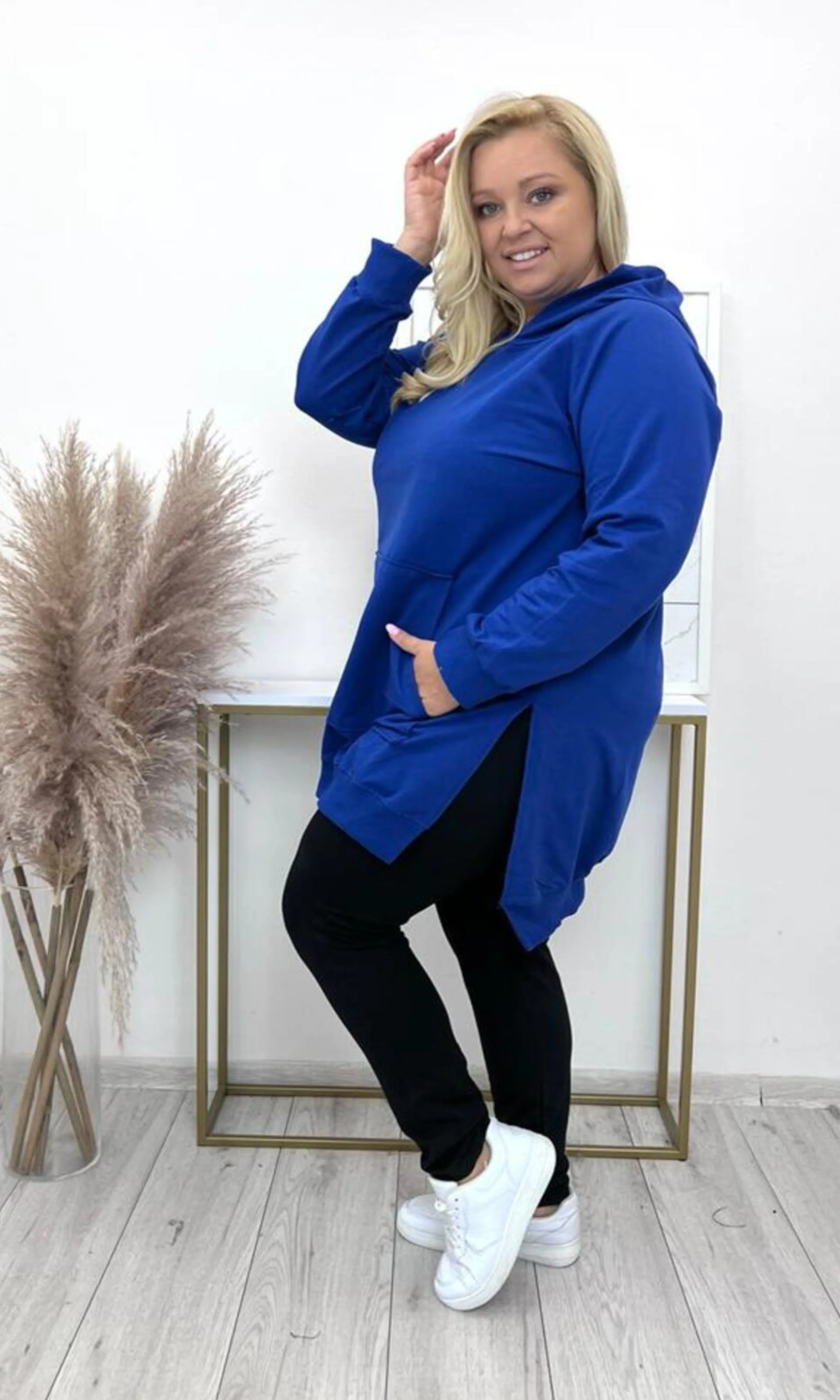 PLUSSIZE Trui Blauw Marbella