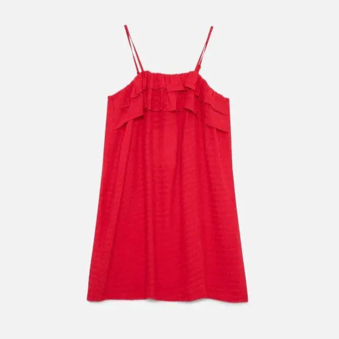 Red Ruffle Dress