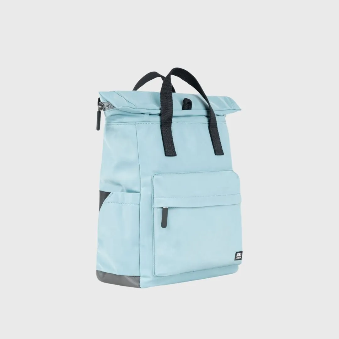 Roka London Canfield B Black Label Recycled Nylon Backpack Small Spearmint