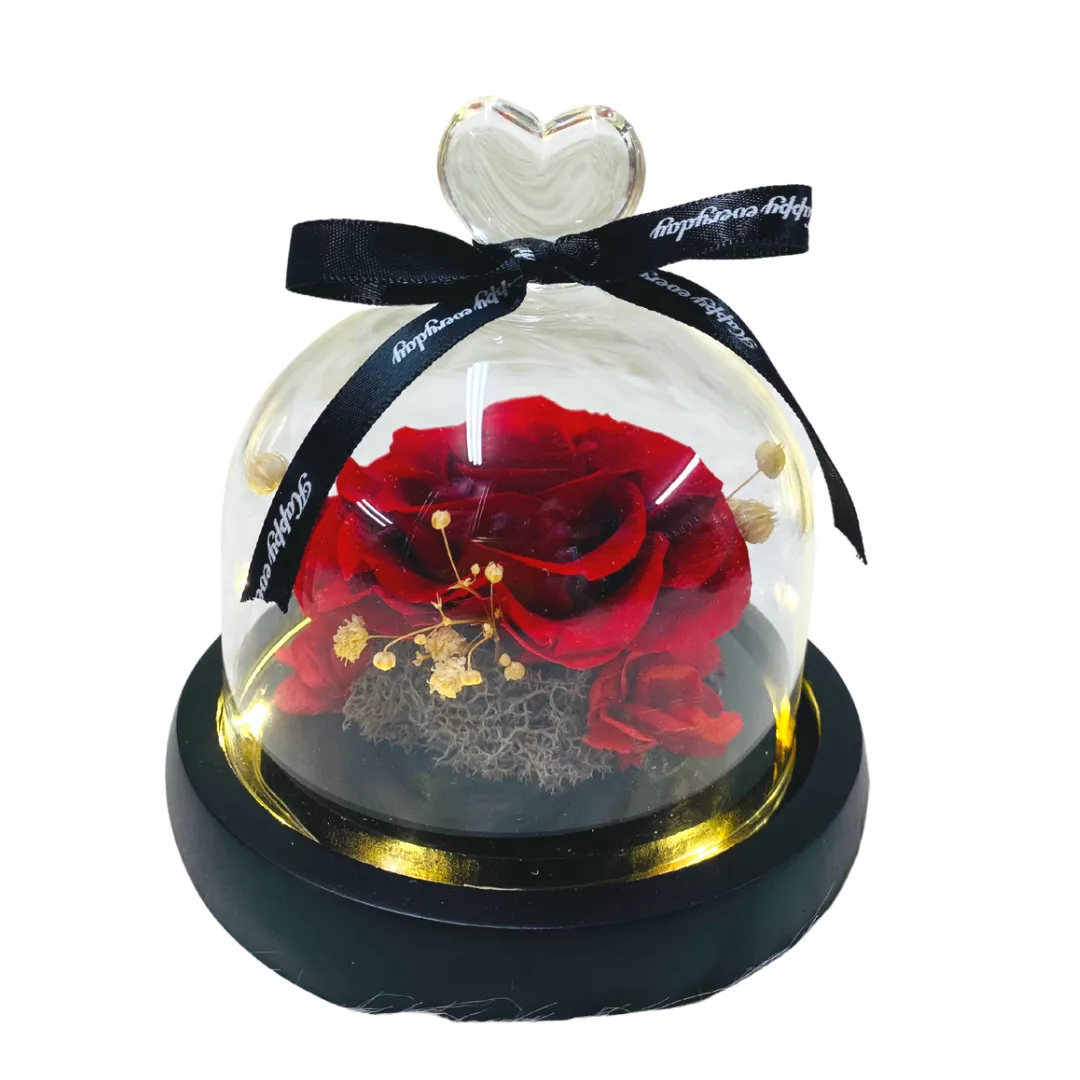 Single Preserved Rose - Small | Classic Red