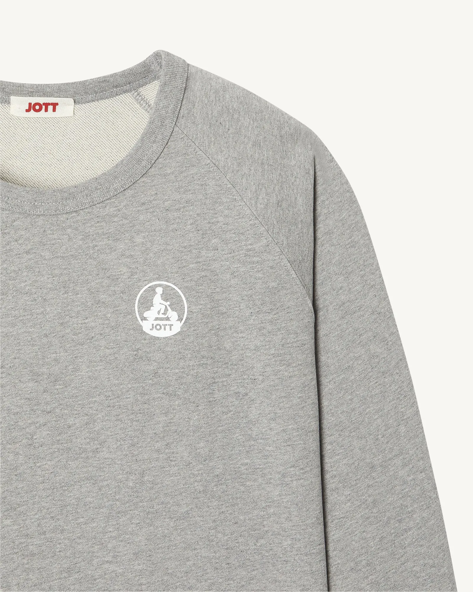 Sweat homme en coton biologique Gris chiné Camino