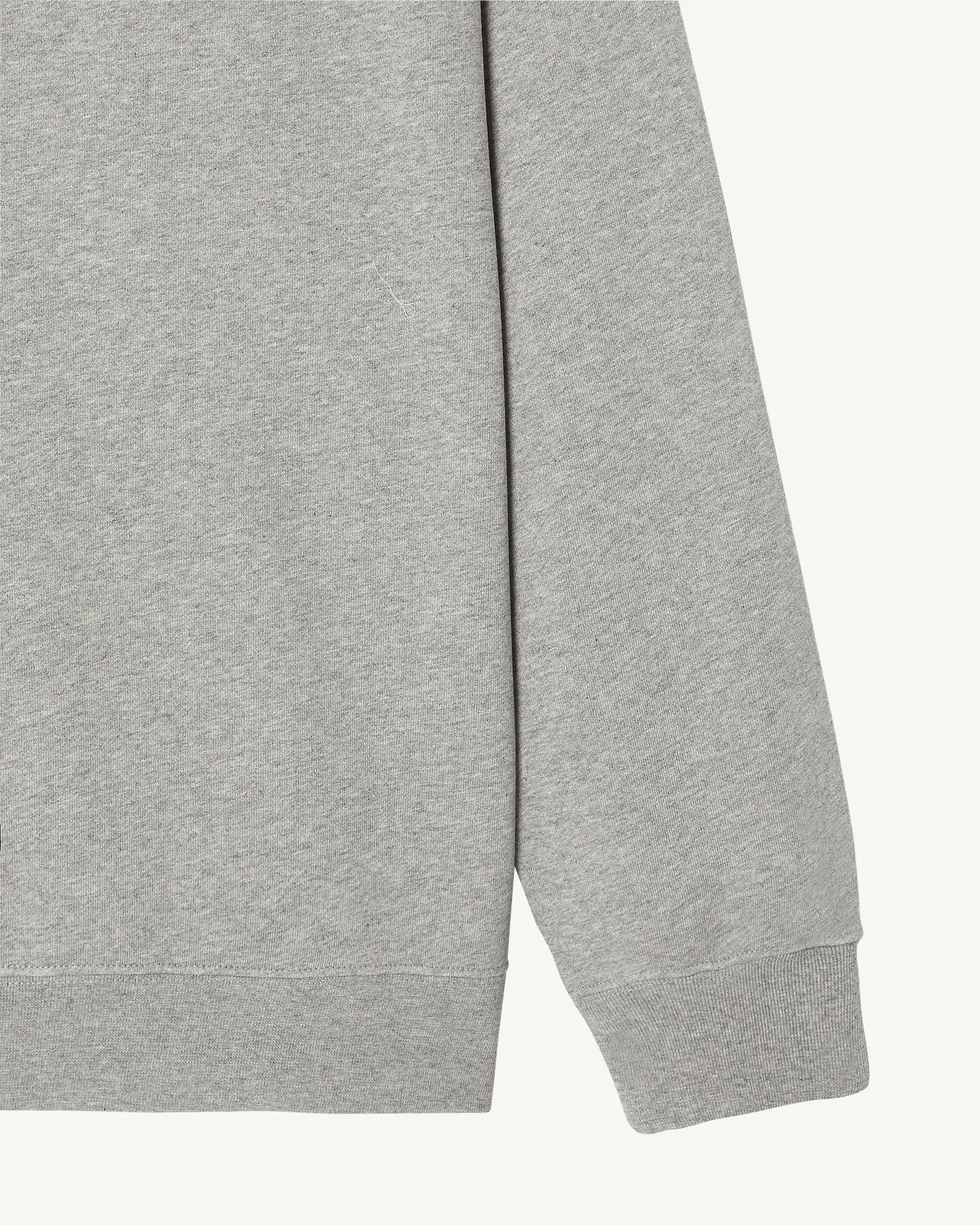 Sweat homme en coton biologique Gris chiné Camino