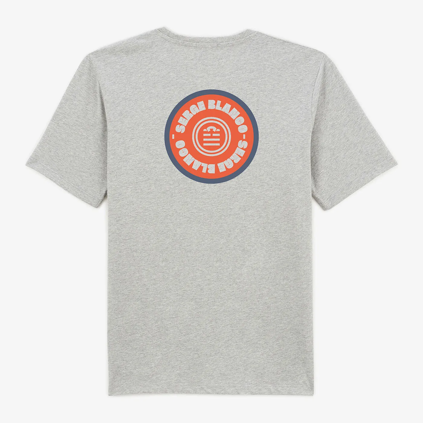 T-shirt gris chiné cible dos