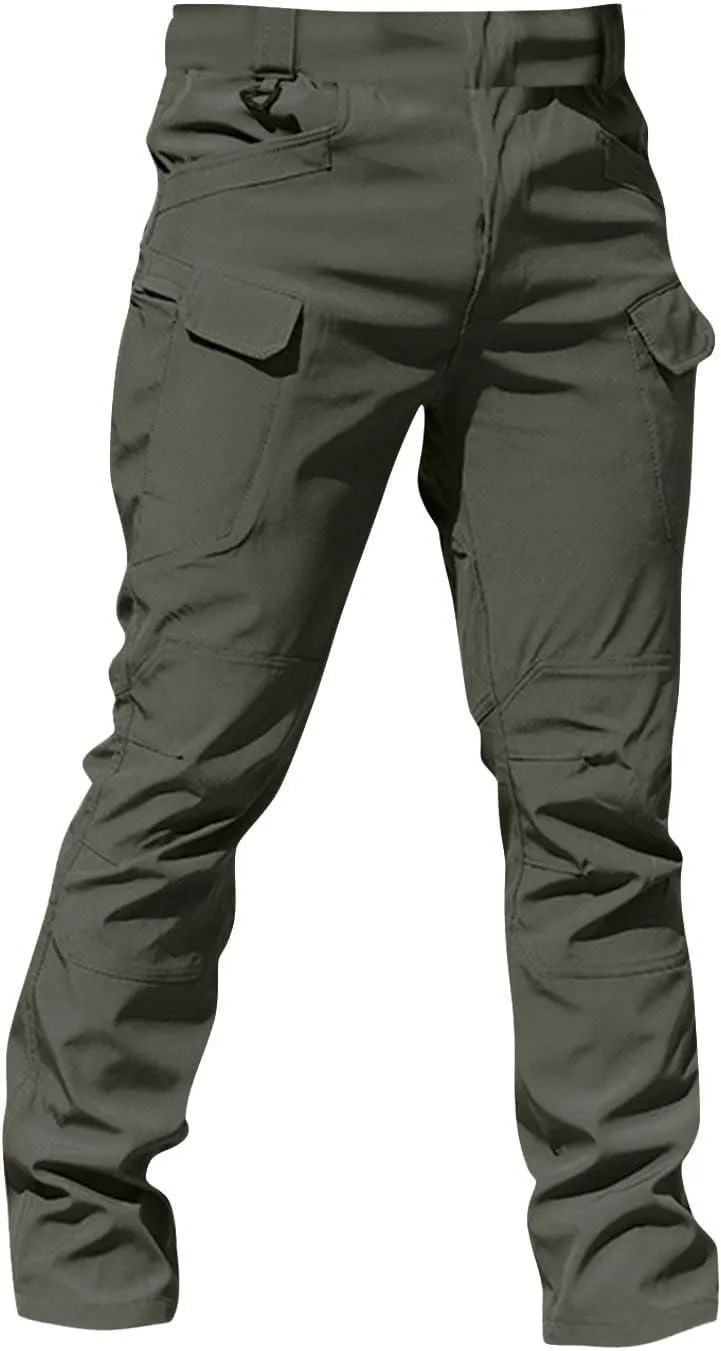 Tactical Pants for Men Ripstop Cargo Water Resistant Hiking Pants Relaxed Fit Stretch Quick Dry Work Pant Multi Pockets