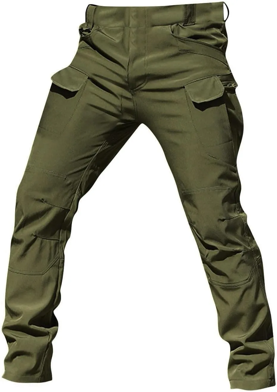 Tactical Pants for Men Stretch Ripstop Waterproof Utility Cargo Hiking Pants Comfortable Work Pant Hunting with Pockets