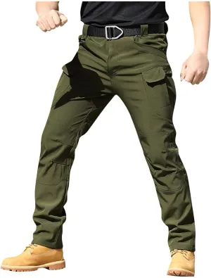 Tactical Pants for Men Stretch Ripstop Waterproof Utility Cargo Hiking Pants Comfortable Work Pant Hunting with Pockets