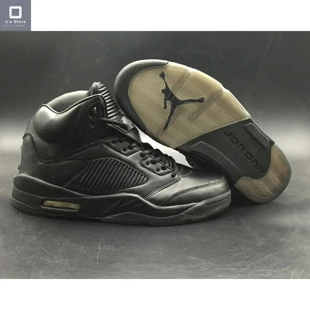 Tenis Jordan 5 Premium triple negro