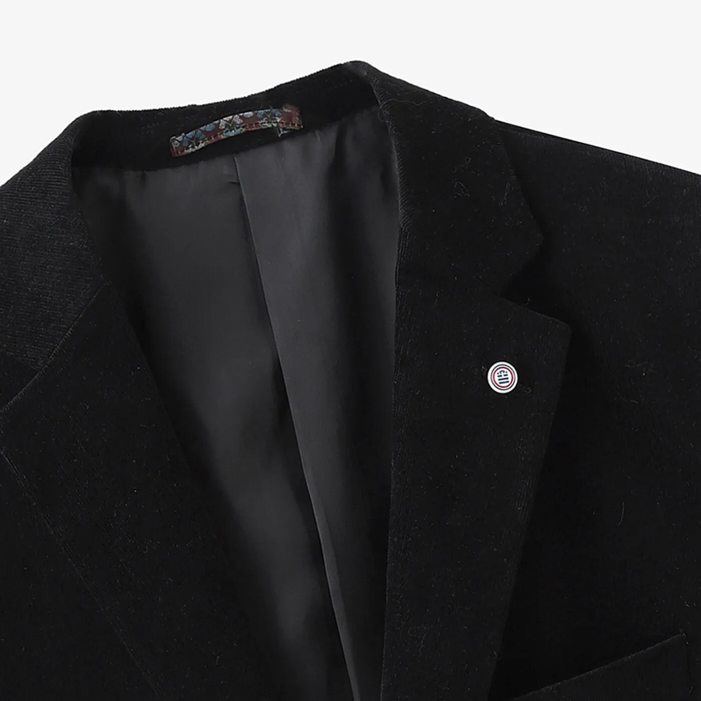 Veste blazer Henri en velours noire