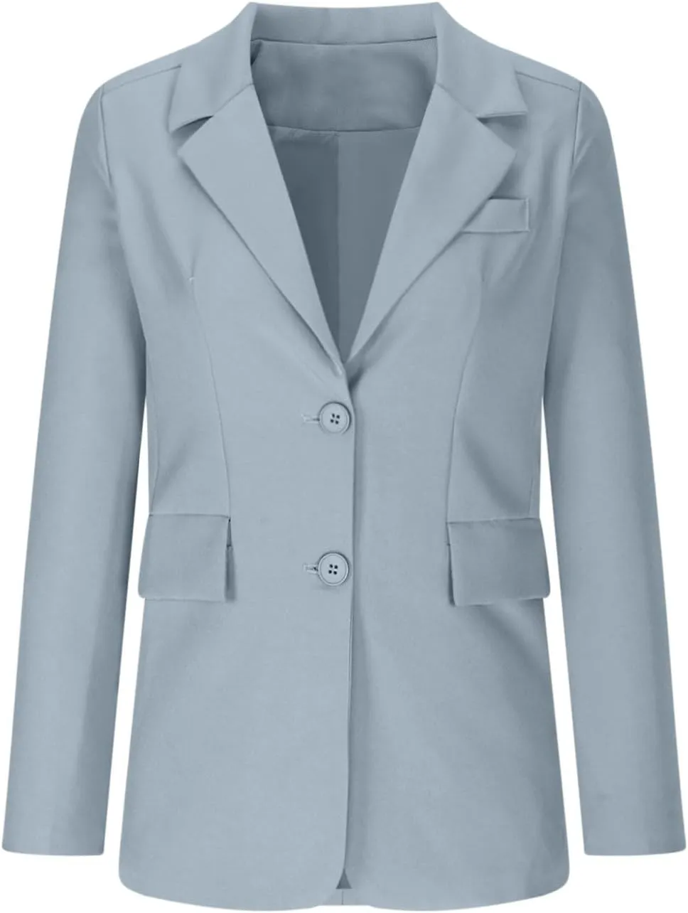 Women Business Casual Blazer with Lined,Professional Work Suit Jacket with Pockets??Long Sleeve Button Open Front