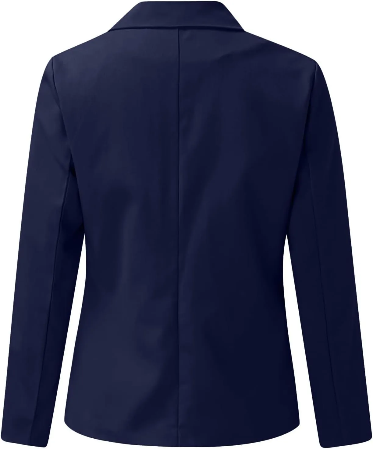 Women Fall Fashion 2024 Blazers Long Sleeve Open Front Button Blazer Jackets Solid Color Work Office Suit Jacket