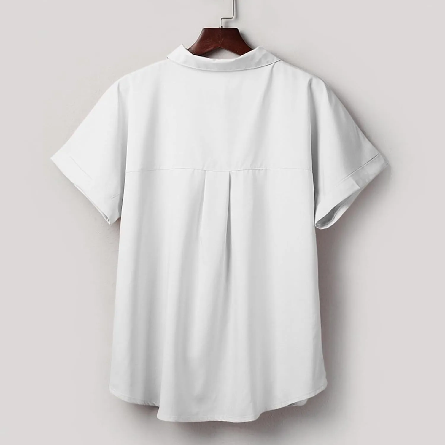 Womens Cotton Linen Button Down Shirts Summer 2025 Roll up Sleeve Oversized Boyfriend Solid Tops Casual Dress Tees