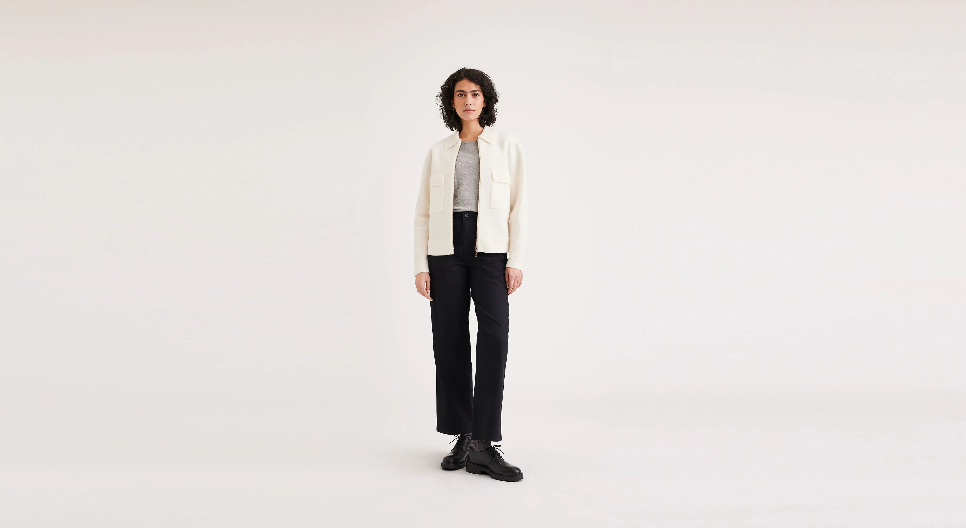 Women's Regular Fit Boiled Wool Jacket